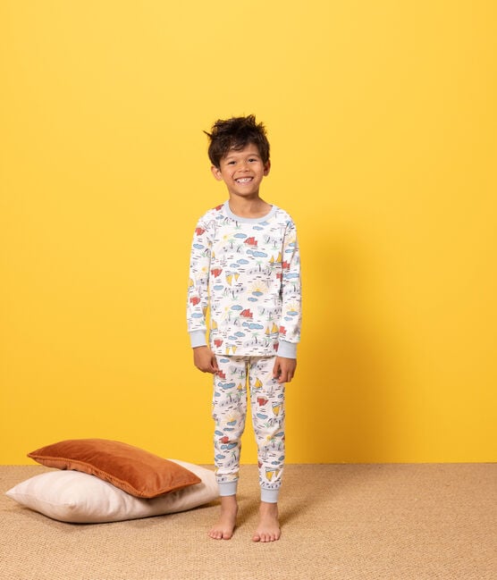 Pyjama explorateur en coton enfant MARSHMALLOW/MULTICO