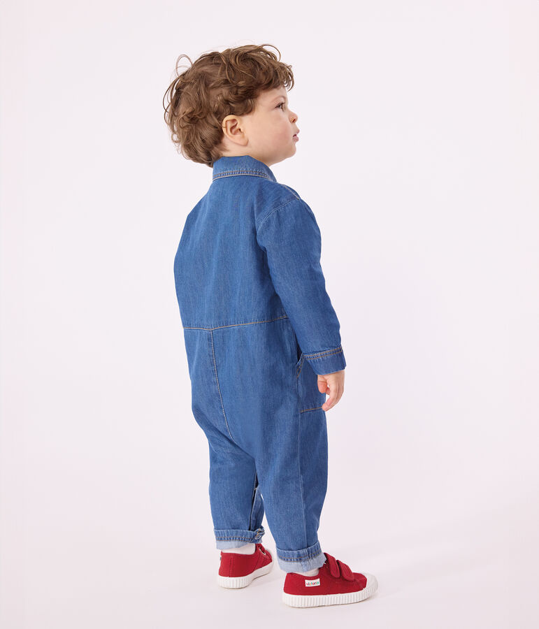 Lang babypakje in jeans blauw