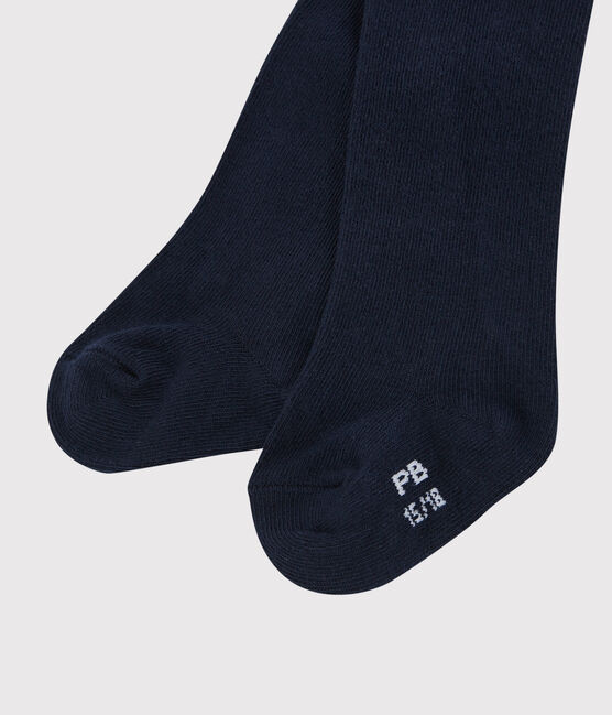 Collants bébé fille bleu ABYSSE