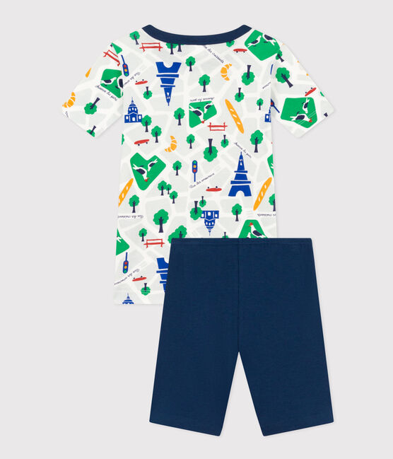 Katoenen pyjamashort met Parijsprint voor kinderen INCOGNITO/ MULTICO