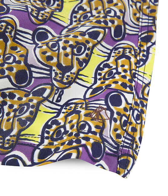 Strandshort met print voor jongens wit MARSHMALLOW/wit MULTICO