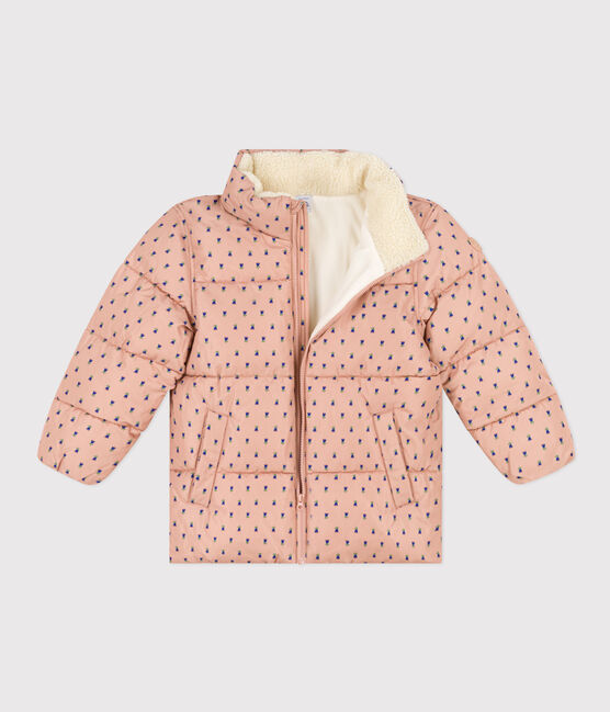 Donsjack met oprolbare capuchon voor meisjes VINTAGE/ MULTICO