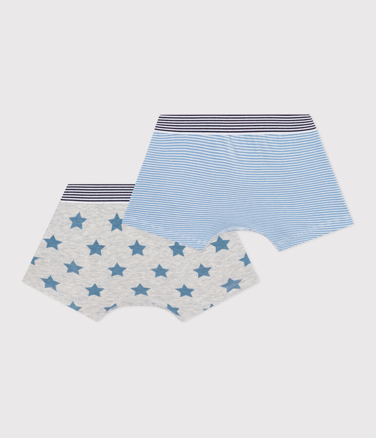 Setje met katoenen boxershorts met sterrenprint voor kinderen multicouleur