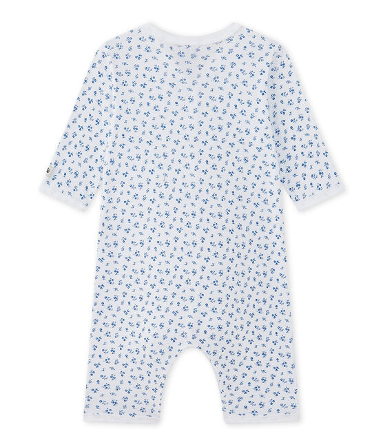 Dors bien sans pieds bébé fille blanc ECUME/bleu BLEU