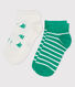 Lot de 2 paires de chaussettes enfant garçon
