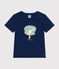 Tee-shirt manches courtes en jersey fin enfant garçon bleu MEDIEVAL