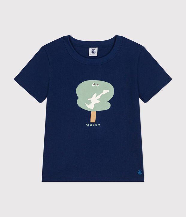 T-shirt met korte mouw van dunne jersey voor jongens MEDIEVAL