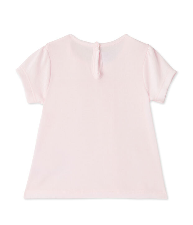 T-shirt b&eacute;b&eacute; fille rose Vienne