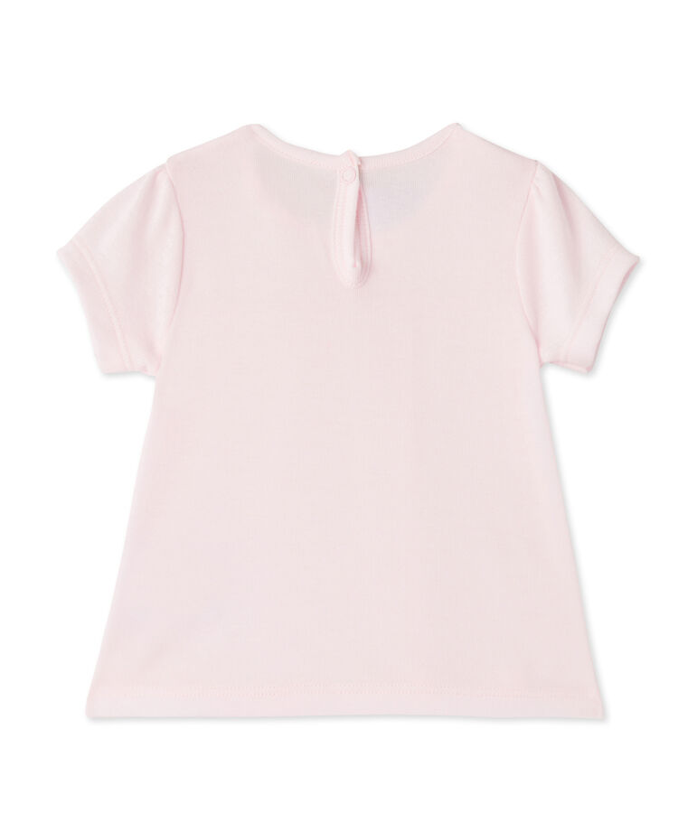 T-shirt b&eacute;b&eacute; fille rose Vienne