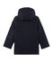 Wollen duffelcoat met voering voor jongens blauw SMOKING