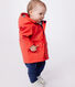 Iconische babyregenjas van waterafstotende stof