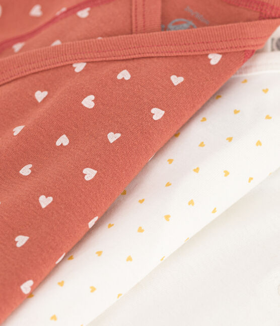 Lot de 3 bodies manches courtes bébé en coton variante 2