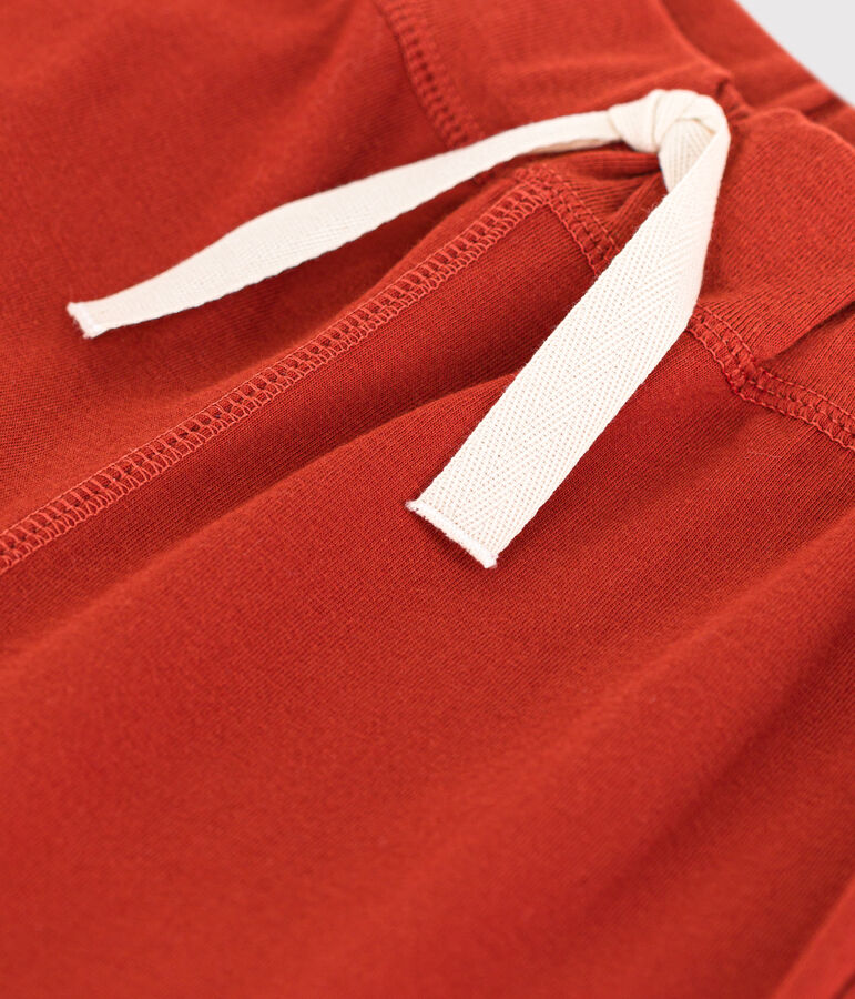 Bermuda en coton enfant gar&ccedil;on rouge HARISSA