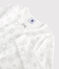 Katoenen snugfit meisjespyjama met glittersterrenprint wit MARSHMALLOW/wit MULTICO