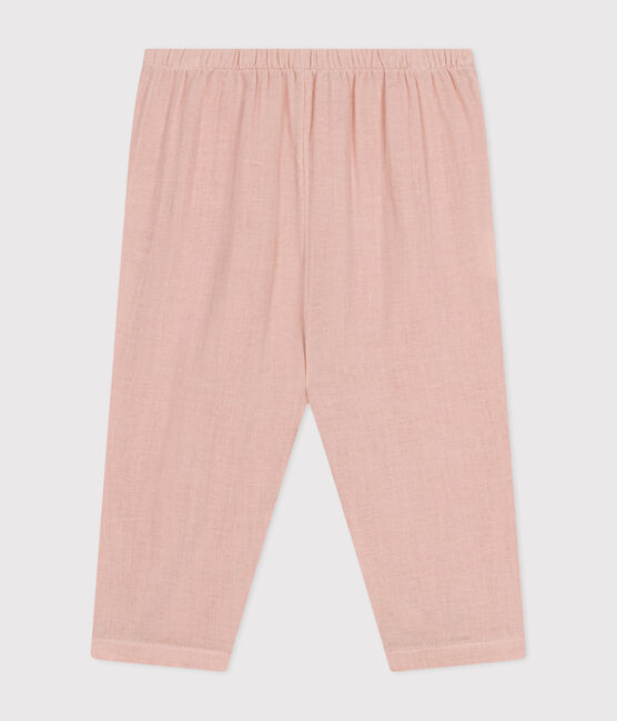 Babybroek van luchtig katoen roze SALINE