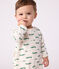 Pyjama bébé en molleton gratté ouverture au dos imprimé croco MILK/ MULTICO