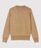 Goudkleurige katoenen marine pull Dames bruin BRINDILLE/geel DORE