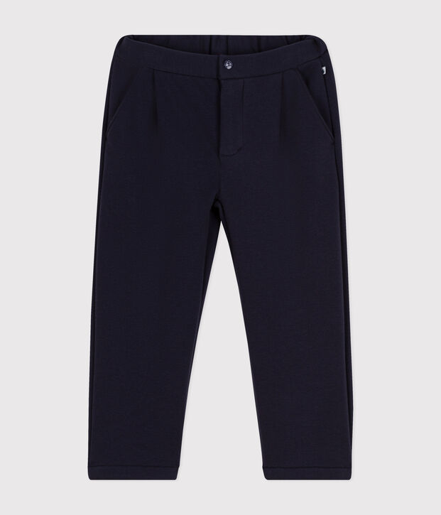 Pantalon chaud enfant gar&ccedil;on. bleu marine