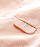 Gestreepte mantel voor babymeisjes wit MARSHMALLOW/roze ROSAKO