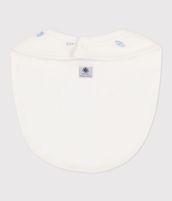 Katoenen slabbetje met print wit MARSHMALLOW/wit MULTICO
