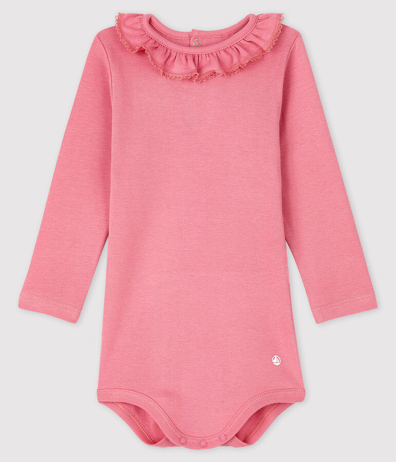 Rompertje lange mouwen babymeisje roze CHEEK