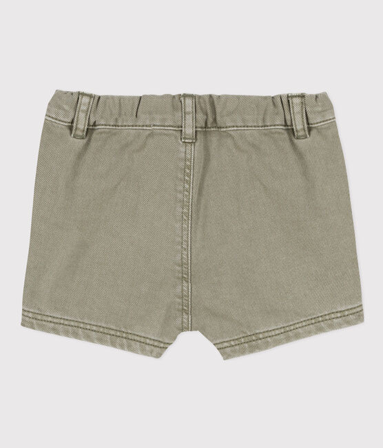 Denim babyshort groen MARECAGE