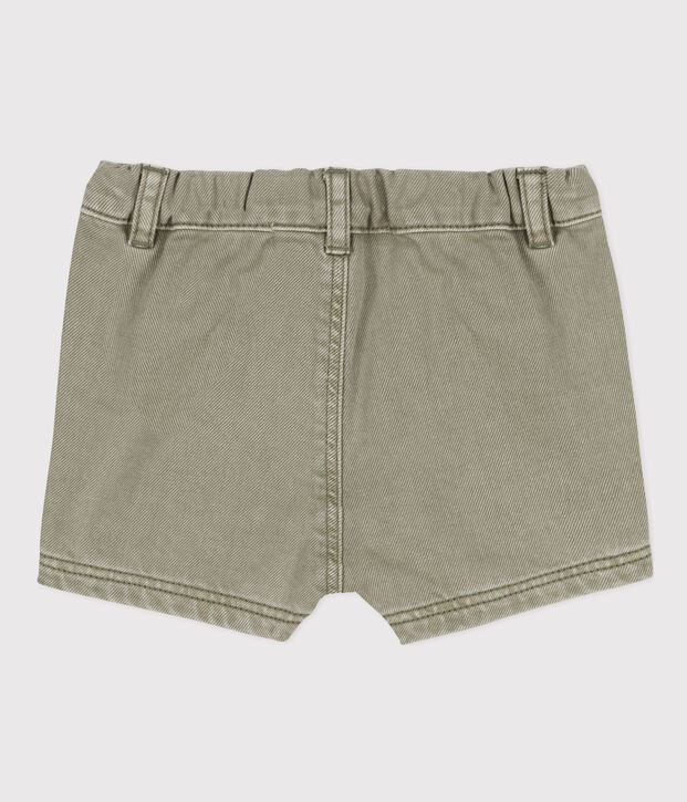 Denim babyshort groen