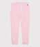 Pantalon de jogging enfant en coton uni rose MARQUISE