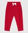 Pantalon bébé en coton uni rouge POMPEI
