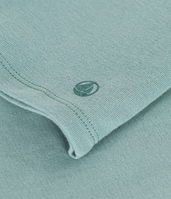 T-shirt met lange mouwen van ribstof voor meisjes groen PAUL