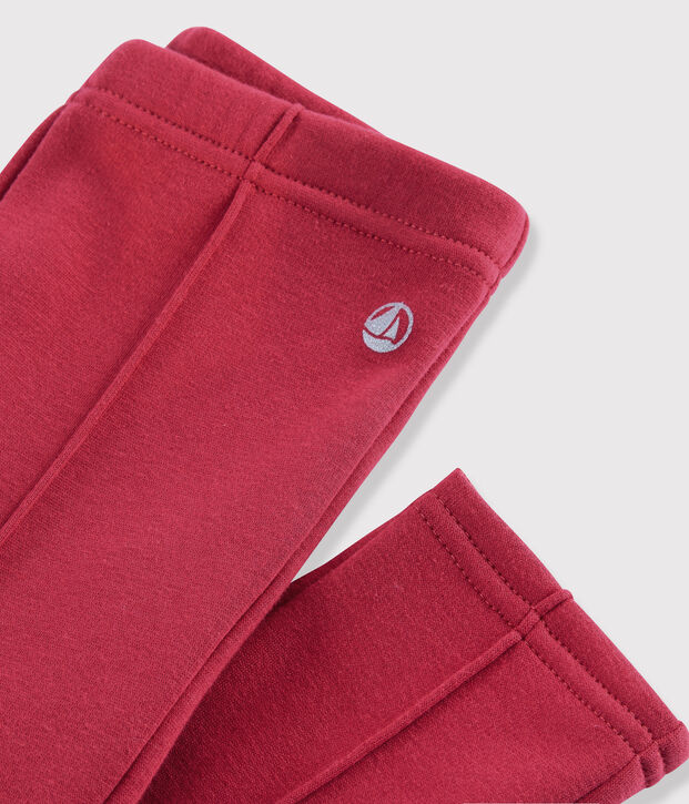 Jegging en molleton enfant fille rose