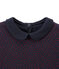 Meisjes-T-shirt met claudinekraagje blauw SMOKING/rood TERKUIT
