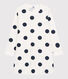 Chemise de nuit à pois petite fille en coton biologique