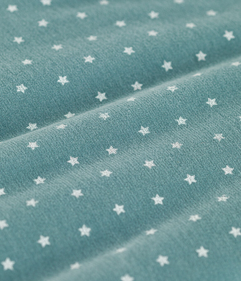 Fluwelen trappelzakje TOG 2 groen/wit