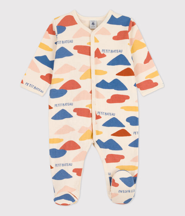 Babypyjama in tubic ecru/multicouleur