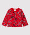 Vest in molton met bandanaprint voor baby's rood TERKUIT/wit MULTICO