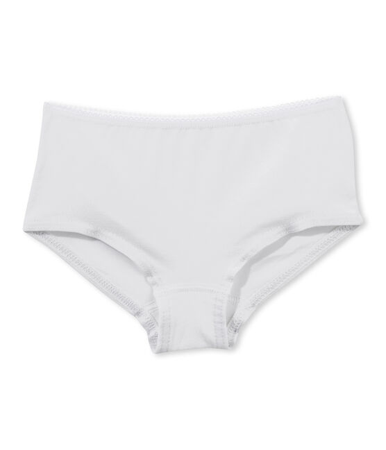 Effen meisjesboxershort wit ECUME