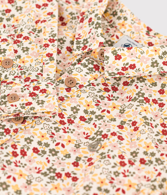 Chemise imprimée en popeline enfant garçon blanc AVALANCHE/ MULTICO