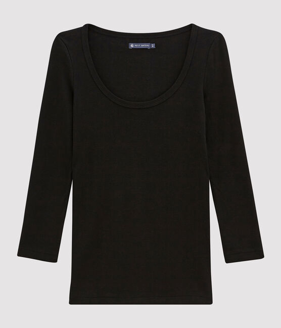 Iconisch damesshirt zwart NOIR