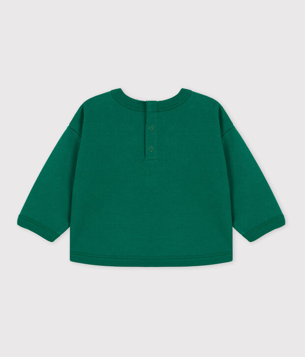 Katoenen sweatshirt voor baby's groen
