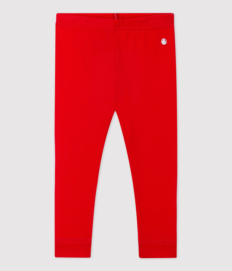 Legging en coton bio b&eacute;b&eacute; rouge PEPS
