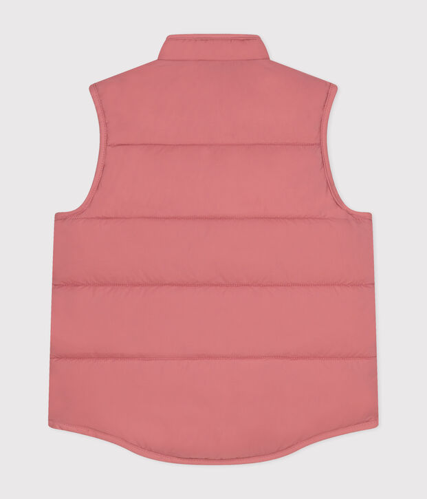 Doudoune sans manche matelass&eacute;e enfant rose