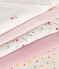Set van 5 katoenen babyrompertjes met lange mouwen en print variante 1