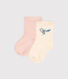 Lot de 2 paires de chaussettes oiseau bébé