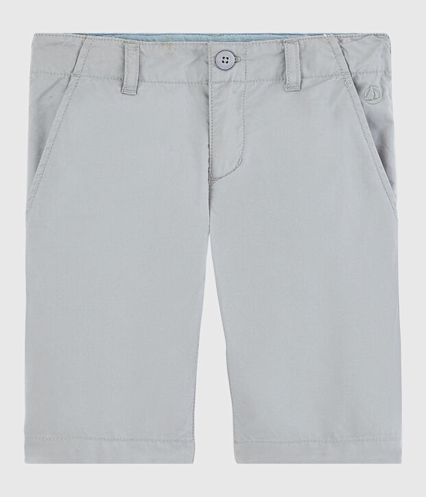 Bermuda van twill voor jongens grijs