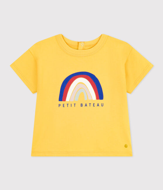 Tee-shirt manches courtes en jersey léger bébé jaune NECTAR