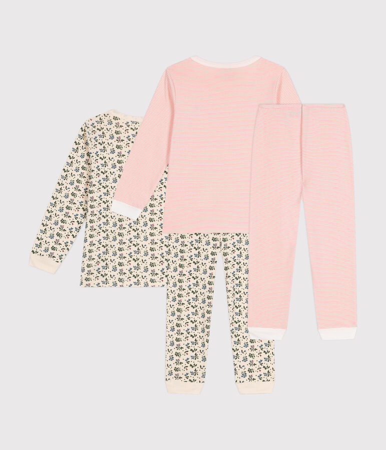 Set met 2 katoenen pyjama's voor kinderen multicouleur