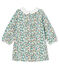 Robe manches longues bébé fille imprimée gris BELUGA/blanc MULTICO