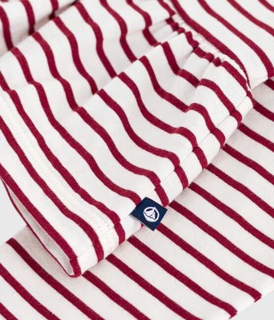 Katoenen marinetruitje voor kinderen rood MILK/ AMARANTE