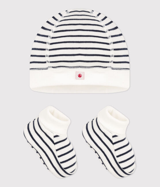Lot 2 pièces bébé marinière en coton biologique variante 1